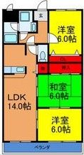 トムズコート悠希の間取り画像