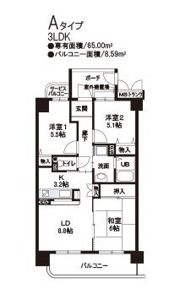 ドルチェ鶴見の間取り画像