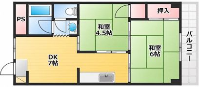 ハイツ・ビッグロードの間取り画像
