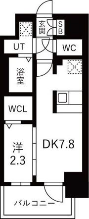 ファステート難波ミライズの間取り画像