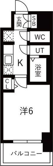 ファステート難波ミライズの間取り画像