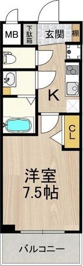 スプランディッド難波SOUTHの間取り画像