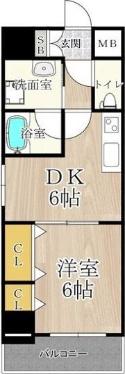 CITY SPIRE難波南の間取り画像