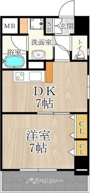 CITY SPIRE難波南の間取り画像