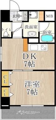 CITY SPIRE難波南の間取り画像