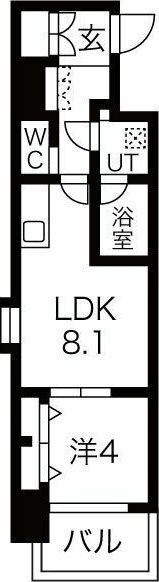 レオンコンフォート難波南の間取り画像