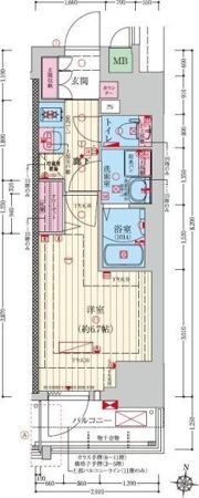 ファーストフィオーレ難波南アルマの間取り画像