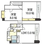 ラフィーヌ帝塚山の間取り画像