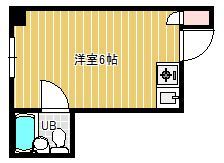 堀江グリーンハイツの間取り画像