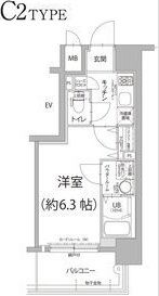 エスリード大阪ドームシティの間取り画像