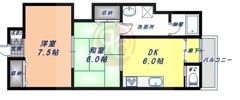 赤丸第2ビルの間取り画像