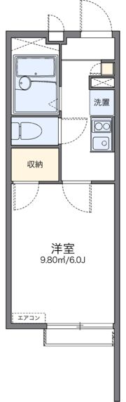 レオパレスフローラの間取り画像