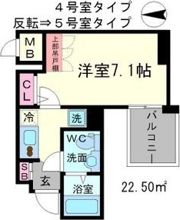 アドバンス心斎橋ラシュレの間取り画像