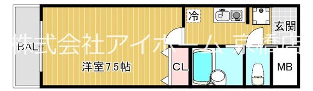ビオス京橋の間取り画像