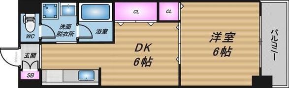シャトー弁天弐番館の間取り画像