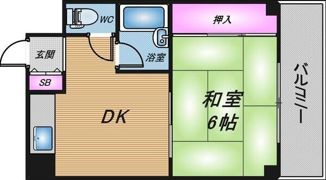 シャトー波除の間取り画像
