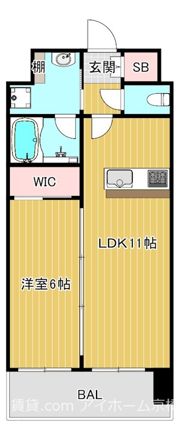 プレジオ内代の間取り画像