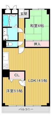 日商岩井京橋ハイツの間取り画像