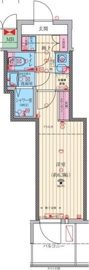 ファーストフィオーレ九条IIの間取り画像