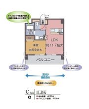 ハイケンスライフ真法院の間取り画像
