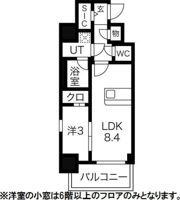 エスリードレジデンス大阪天王寺の間取り画像