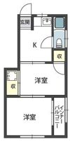 コーポ阪南町の間取り画像