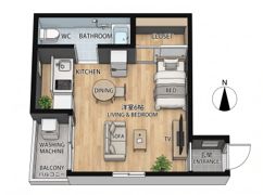 山中マンションの間取り画像
