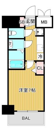 プレサンス水都OKAWAの間取り画像