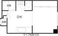 日宝ライフ桜宮の間取り画像
