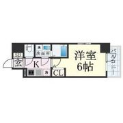 エスリード弁天町桜通レジデンスの間取り画像