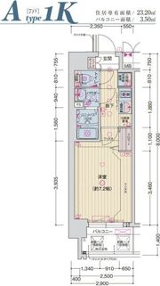 MELDIA CREST 大阪ベイ SOL TERRACEの間取り画像