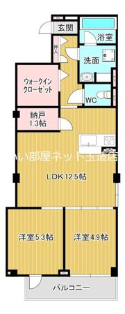 ルミナテラス上町台の間取り画像