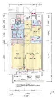 プレサンス朝潮橋ベイ・ブリーズの間取り画像