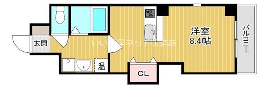 カシェット緑橋の間取り画像