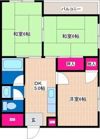 大橋禎マンションの間取り画像
