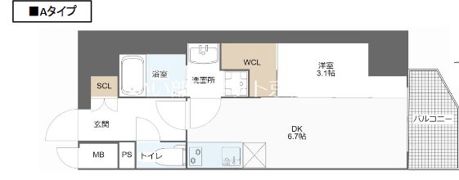 MELDIA CREST桜ノ宮Kirschの間取り画像