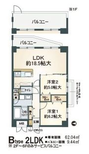 双葉エステート鴫野の間取り画像