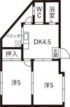 ウエストハイム墨江の間取り画像