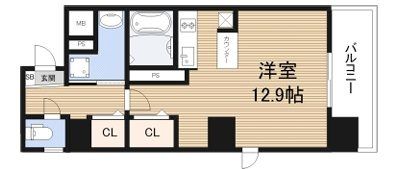 OSAKA CASTLE SHIRAHAMA PREMIERの間取り画像