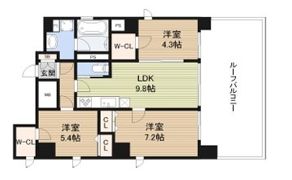 OSAKA CASTLE SHIRAHAMA PREMIERの間取り画像