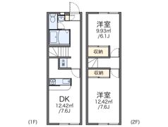 レオパレスかしの木の間取り画像