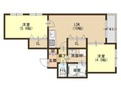 サンノール玉造の間取り画像