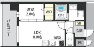 AXIA M-City大阪加賀屋の間取り画像
