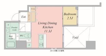 エスリードレジデンス大阪谷町ザ・マークスの間取り画像