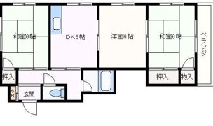 第一眉山マンションの間取り画像