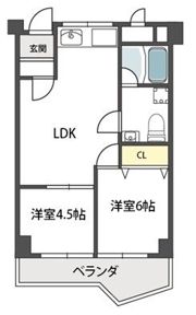 ヴィラ真田山の間取り画像