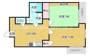 REBANGA上町台アパートメントの間取り画像