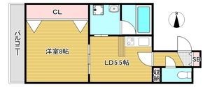 カフェコートの間取り画像