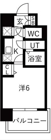 レジュールアッシュ緑橋駅前の間取り画像