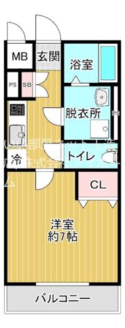 セオリー大阪東DOORの間取り画像